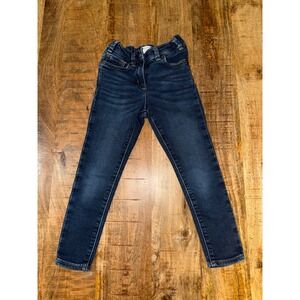 J.Crew Crewcuts Kids Skinny Jeans Dark Wash Denim Adjustable Waist Size 6